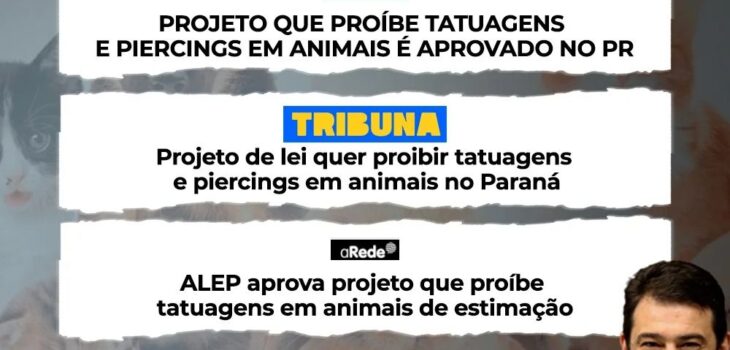Alep aprova projeto do deputado Amaro, que proíbe tatuagens em animais de estimação