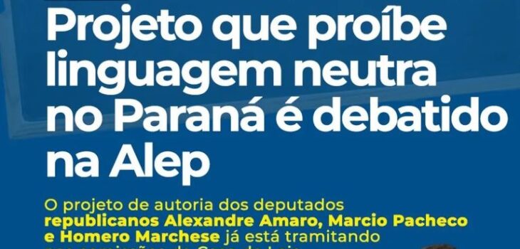 Projeto de Linguagem neutra é debatido na Assembleia