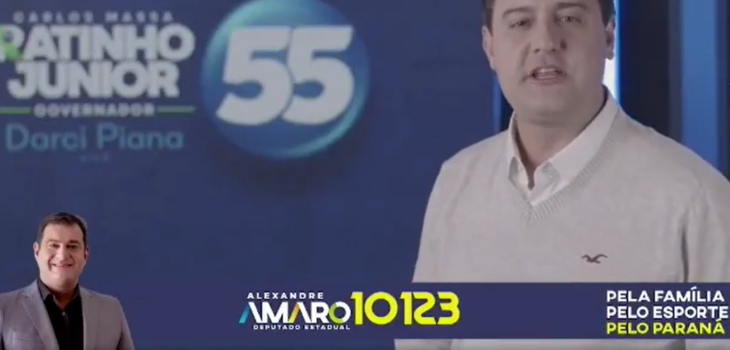 Governador Ratinho Jr apoiando nossa campanha à reeleição