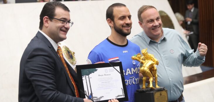 Deputado Amaro faz homenagem ao atleta Derley Junior na Assembleia Legislativa