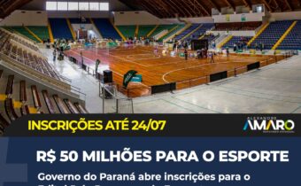 Governo destina 50 milhões para o esporte