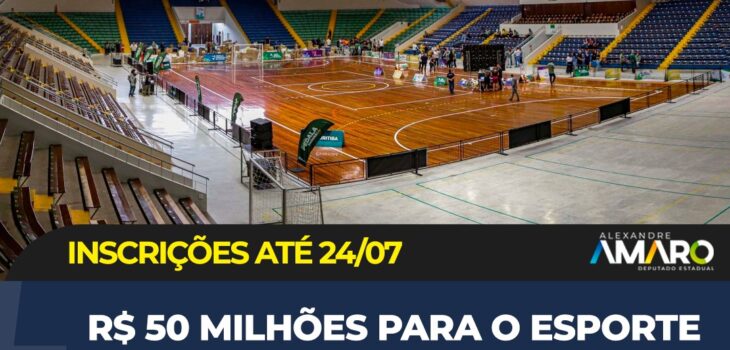 Governo destina 50 milhões para o esporte