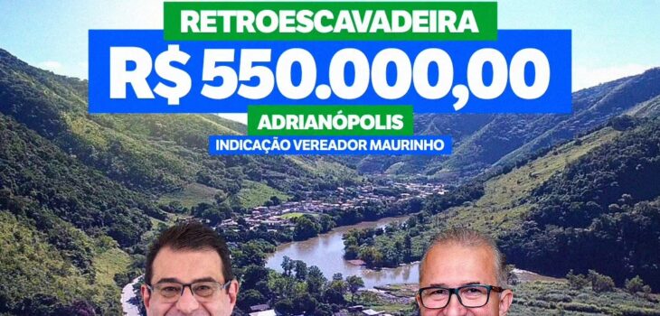 Deputado Amaro e Aroldo Martins destinam emenda para Adrianópolis