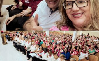 Deputado Amaro prestigia grupo calebe no Templo Maior