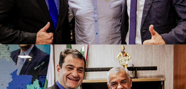 Amaro recebe a visita do vereador de Ubiratã Rogério da Farmácia em seu gabinete