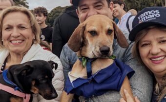 Amaro participa de encontro pet com Eduardo Pimentel às vesperas da eleição